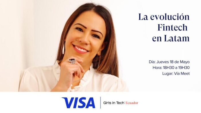 Invitacion a evento de la evolución Fintech en Latam gracias a Visa y Girls in Tech